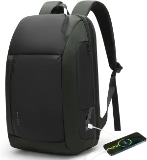 BANGE Travel BackpacksOvernight Laptop Carry-On Backpack for Airplanes Waterproof 15.6 inch Laptop Backpack for Men and Women (Green)