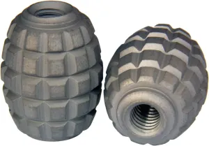 Barrel Shape Grenade Texture EDC Solid Titanium Ti TC4 CNC Lanyard Big Bead Parachute Cord EDC Pendant Bead DIY Accessories w/Toothpick MGSL
