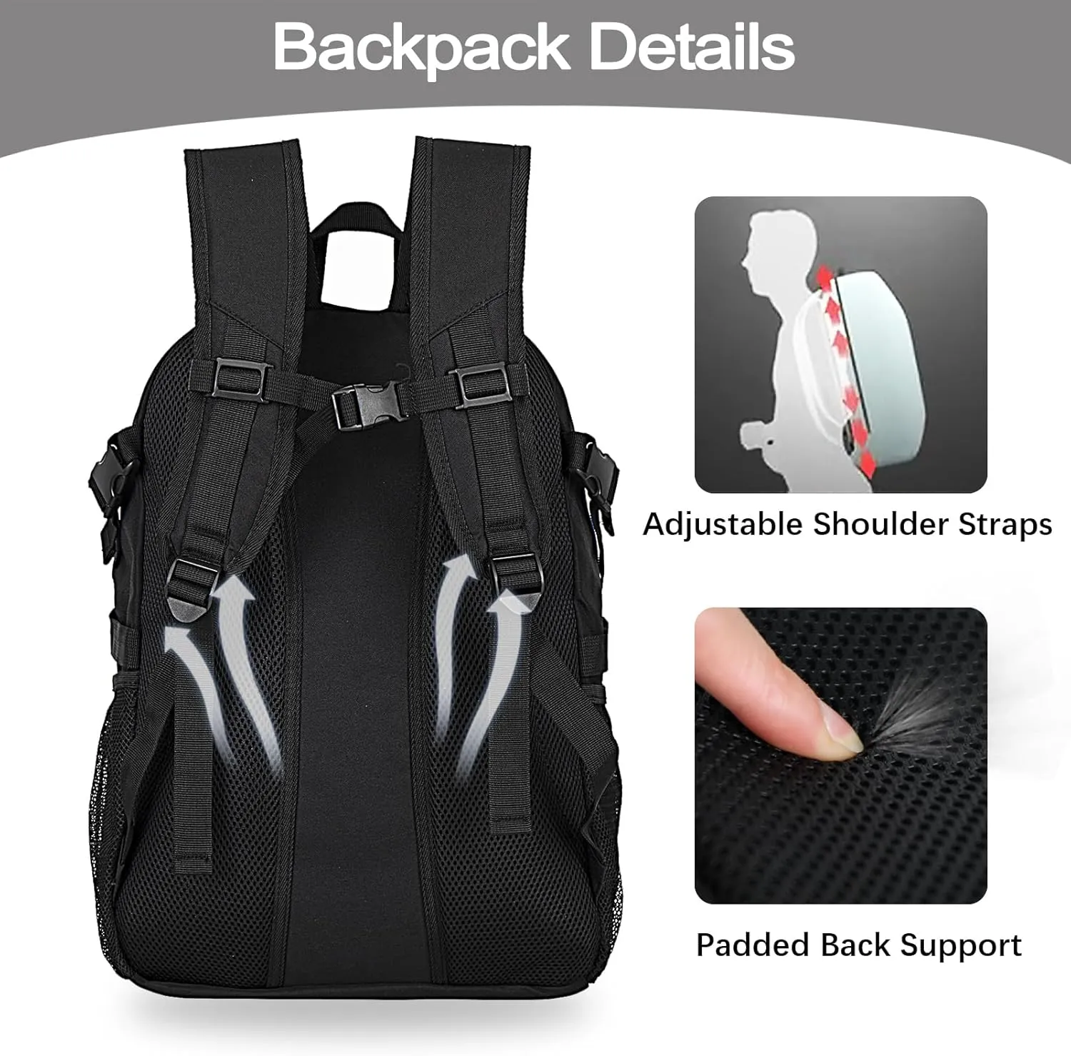 Basketball Bag Backpack with Ball Holder Shoes Compartment, Elite Backpack-Large Basketball Accessories Sports Bag