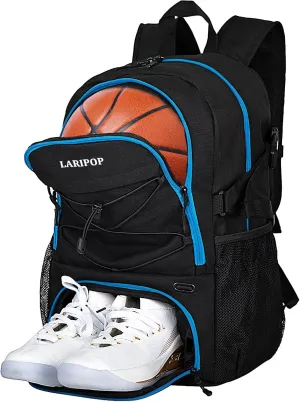 Basketball Bag Backpack with Ball Holder Shoes Compartment, Elite Backpack-Large Basketball Accessories Sports Bag