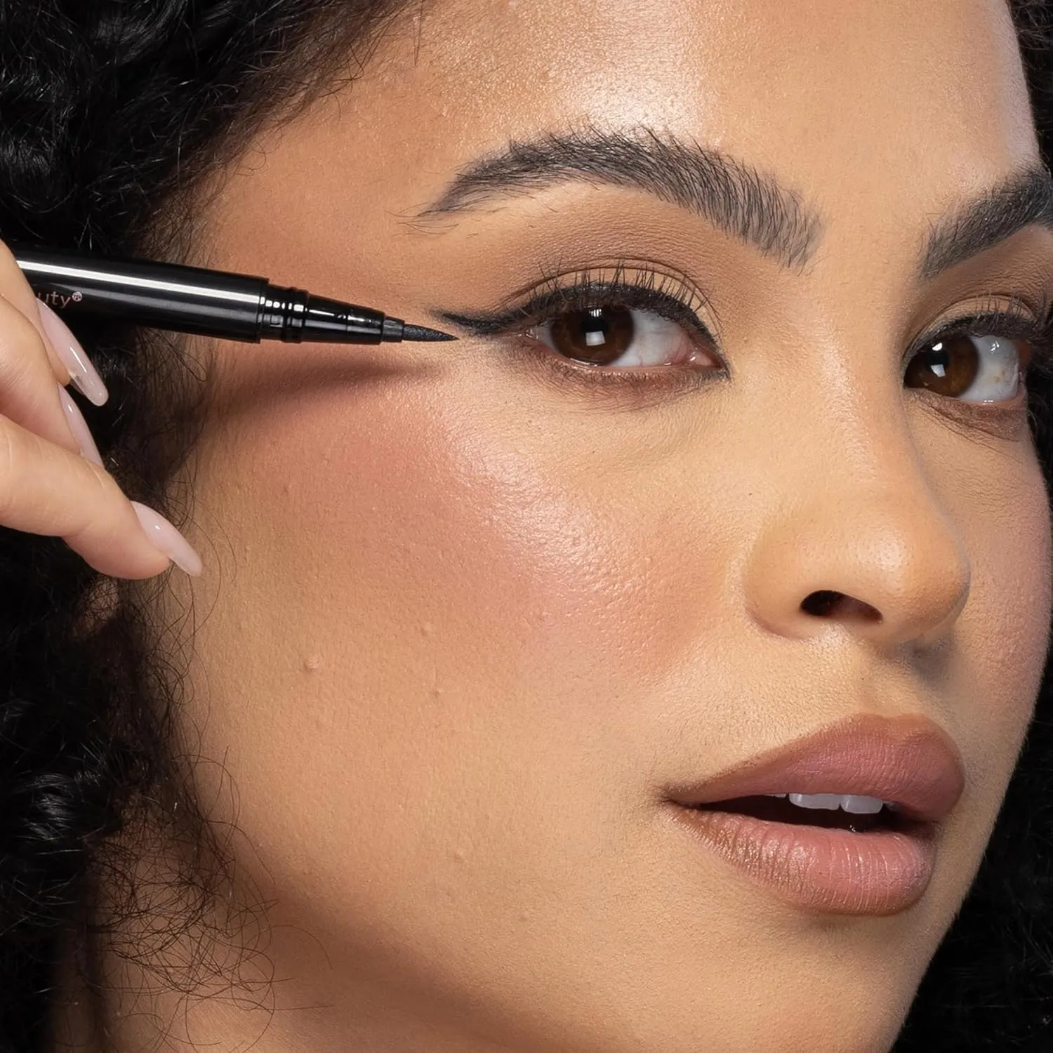 bdb Universal Eyebrow Kit, Eyebrow Pencil, Liquid Eyeliner, and Mascara, Long-Lasting, Waterproof, Raven Black