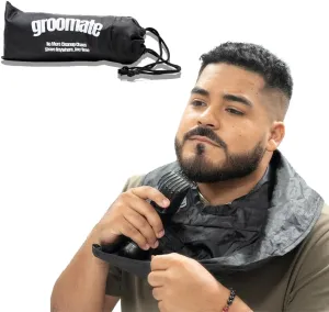 Beard Apron Premium, Beard Trimmer Catcher, Portable Non-Stick, Waterproof Hair Catcher, Shaving Apron Grooming