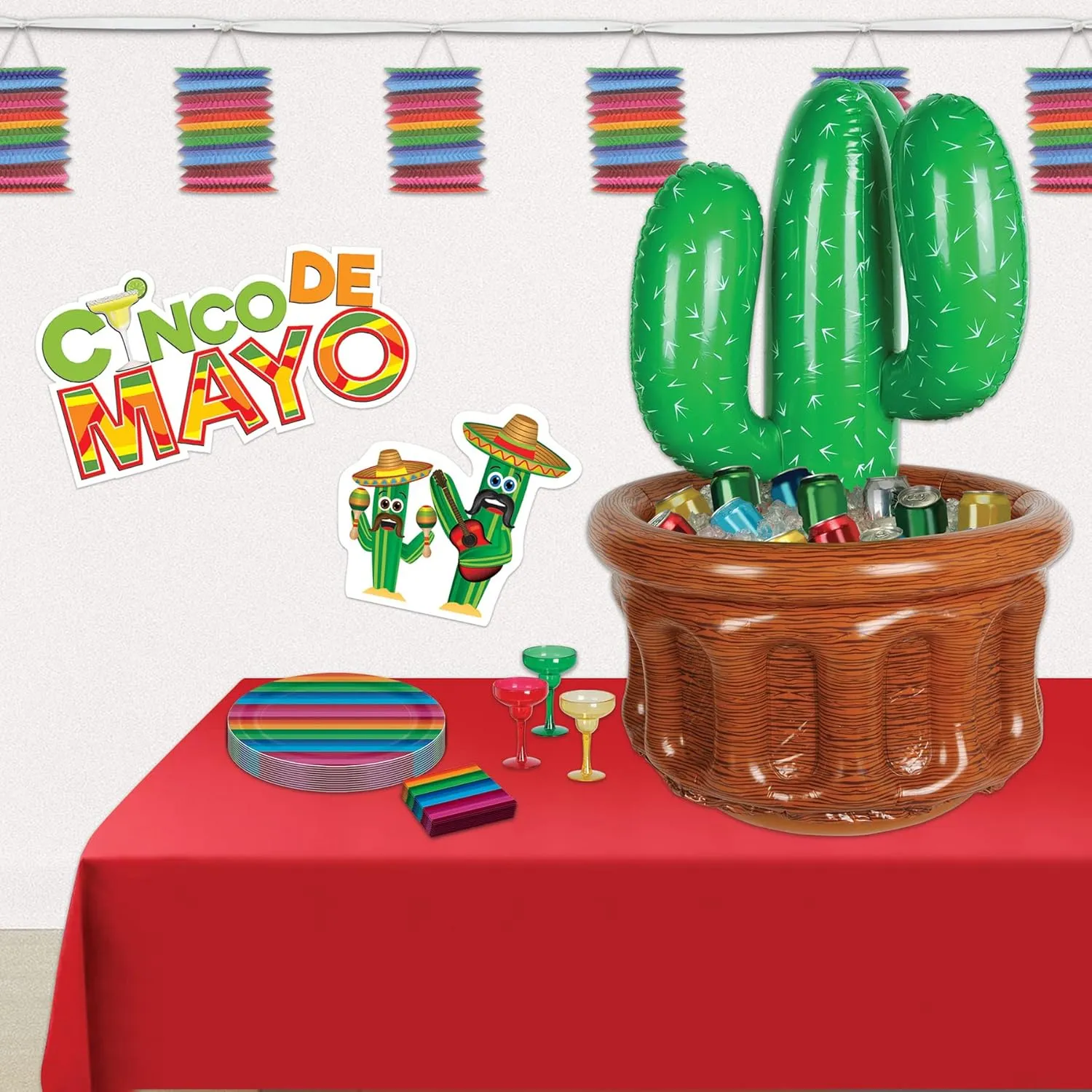 Beistle Inflatable Cooler - Drink Container for Parties, Party Decoration, Western Fiesta Party Decoration: Western