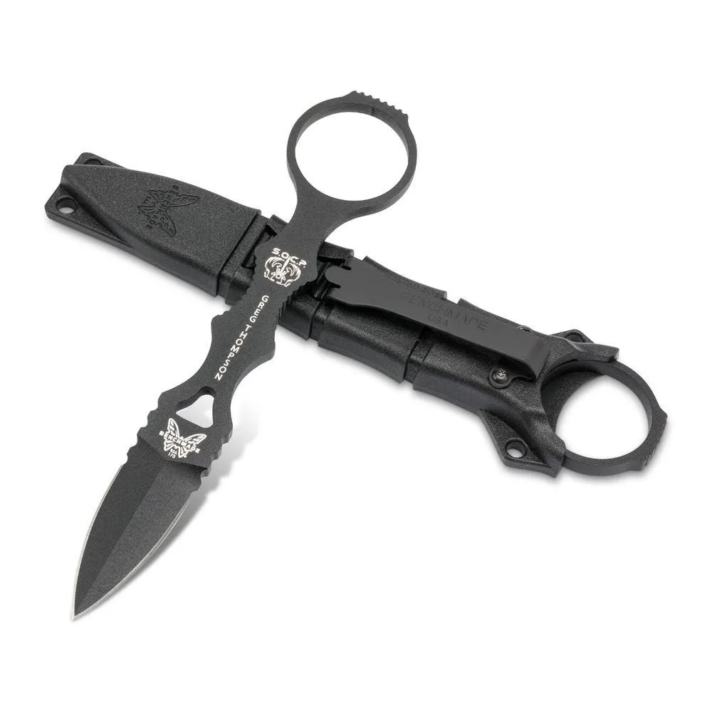 Benchmade 173BK Mini SOCP 2.22" 440C Black Sheath Fixed Blade Knife