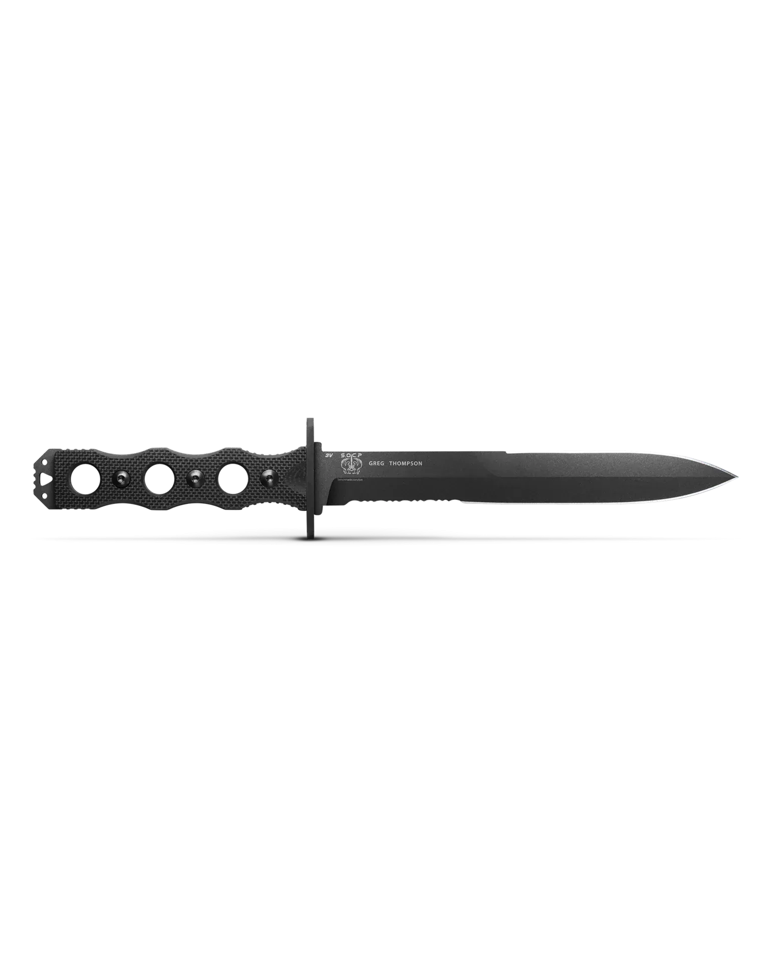 Benchmade 185SBK Fixed Blade Serrated Edge G-10 Black 7.11" Knife