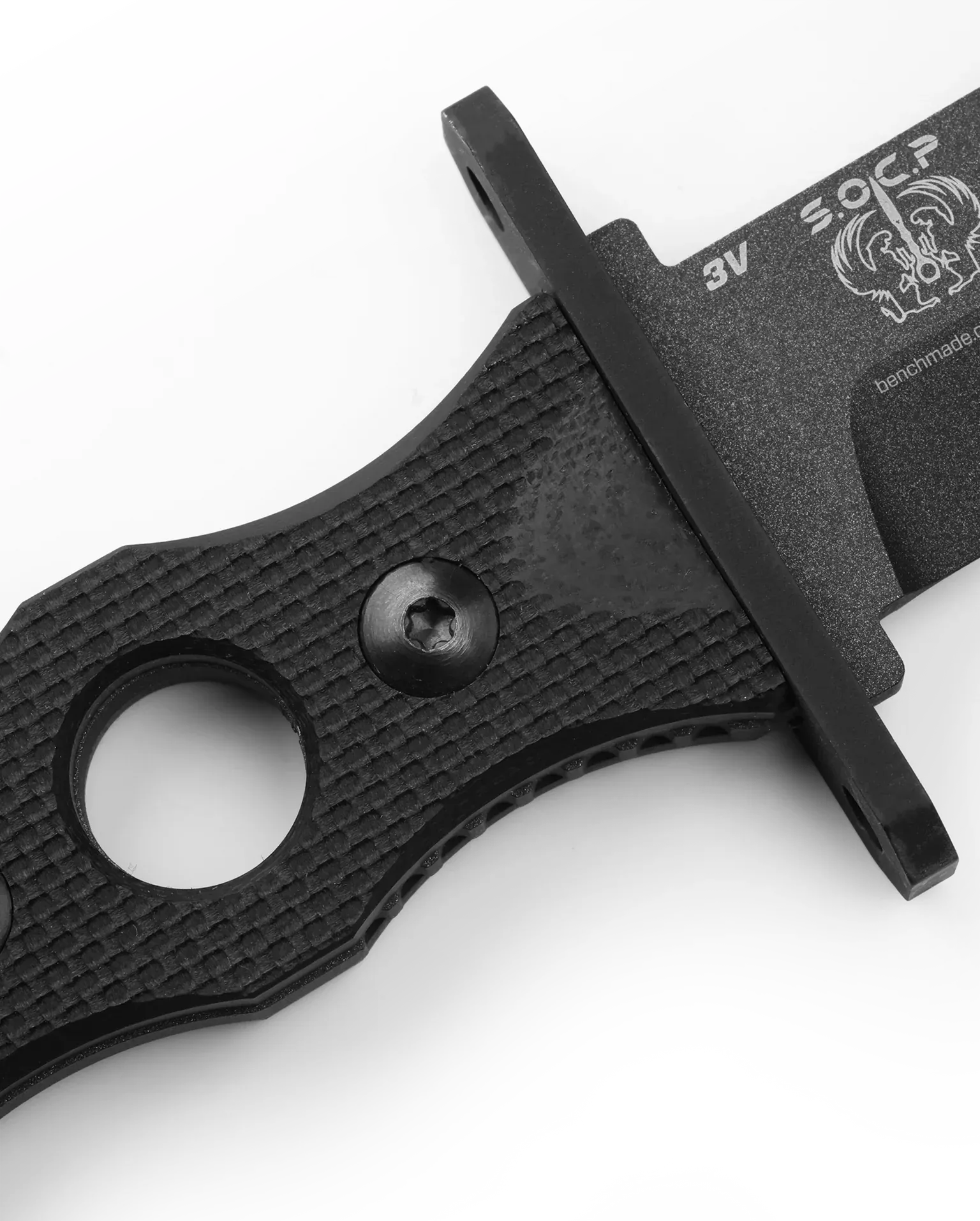 Benchmade 185SBK Fixed Blade Serrated Edge G-10 Black 7.11" Knife