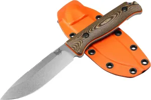 Benchmade - Saddle Mountain 15002 Hunting Knife with Orange G10 Handle (15002-1)