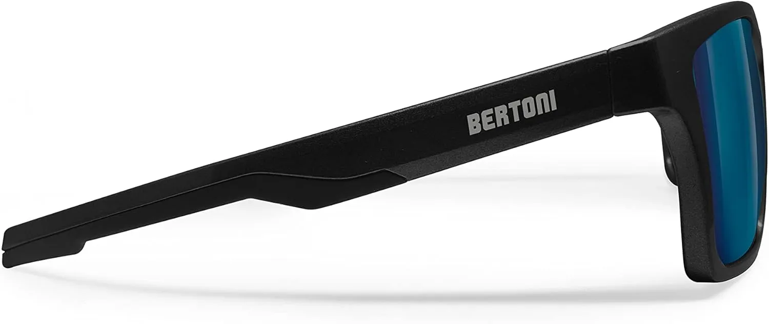 BERTONI Sport Polarized Sunglasses for Men Women in TR90 100% UV Block mod. Fulvio