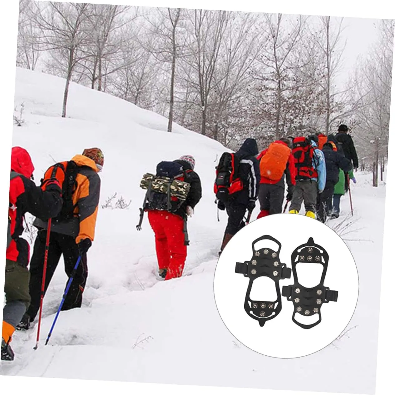 BESPORTBLE Mountaineering Covers Ski - Shoe Grippers Boot Grippers Ice Heel Protectors for Shoes Ice Cleats Snow