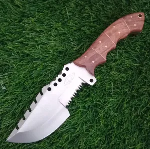 Best.Buy.Damascus1 Handmade Tracker Knife Rose Wooden Handel 9.5" Fixed Blade 420c Stainless Steel Hunting Knife Prime Quality