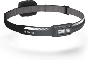 BioLite Dash 450 Rechargeable 450-Lumen HeadLamp, Midnight Grey