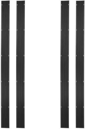 Black Ice Snowmobile Trailer Ski Guides 7' 10" Carbide Glide Protector, Over 31' Total, SKI-G96-4, Truck Beds - 4 Pack