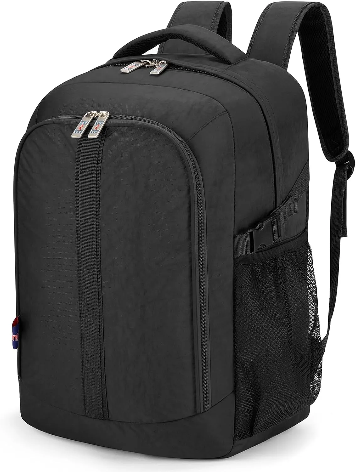 Boardingblue Under-Seat Backpack for Spirit, Frontier, American - Fits 18 x 13 x 8 Inches - Perfect Personal Item for Easy Air Travel - TSA Approved (Black)