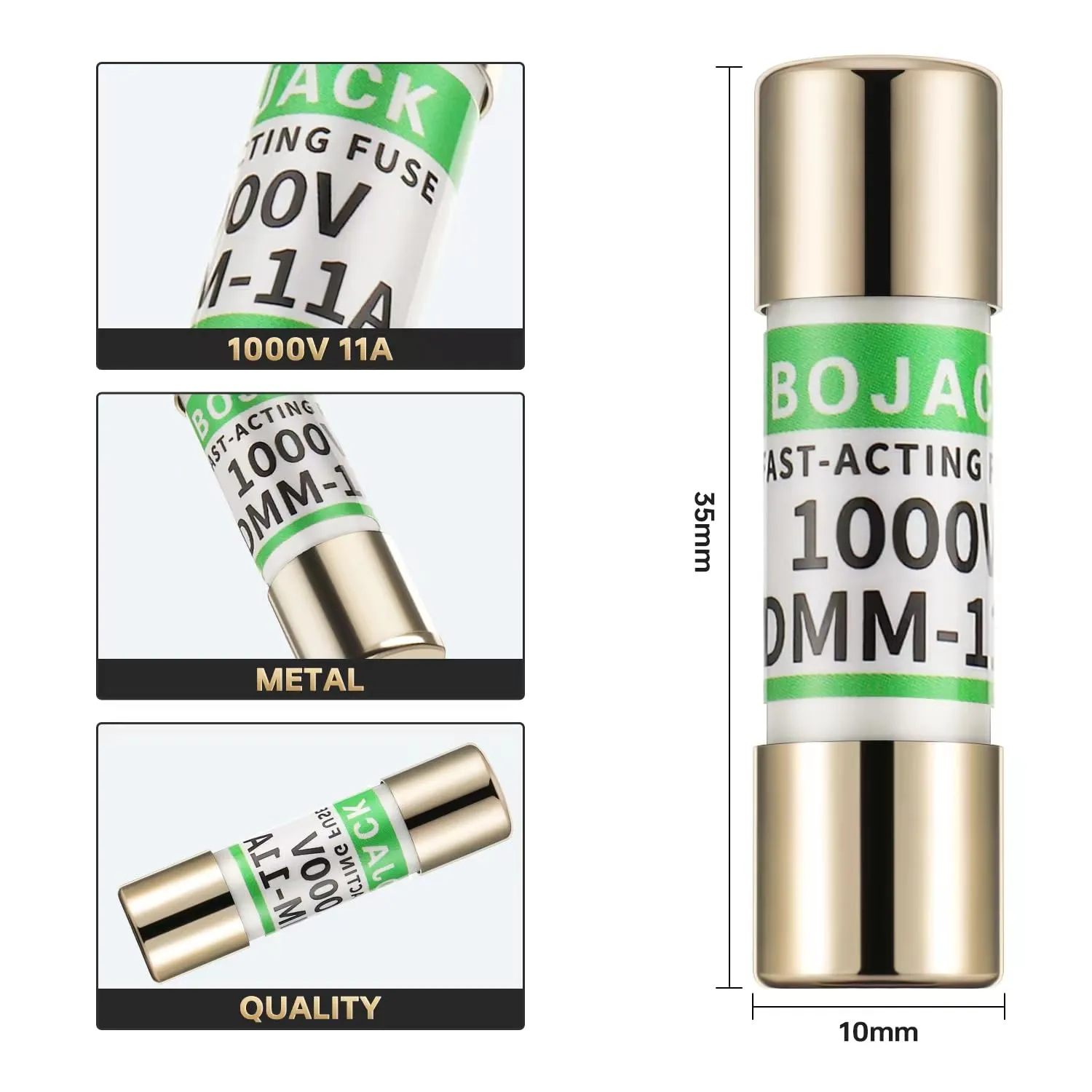 BOJACK DMM-11A (DMM11) 1000V Multimeter Fuse Replace Acting Fuse (Pack of 5)