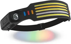 BossLamp The Original Five Color LED Headlamp Rechargeable Flashlight for Camping Caving Car Repair Brighter COB Lights 14 Light Modes Outdoor Gear Must Haves, Small, Undefined