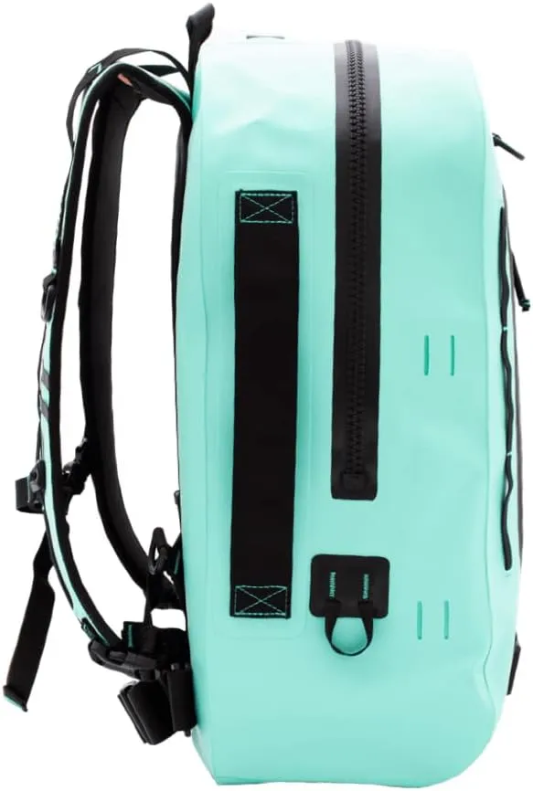 BOTE Highwater Backpack Waterproof Outdoor Zipper Dry Bag 28 Liter Capacity Molle Straps Fully Submersible Watersports Kayaking Fishing Hunting Boating
