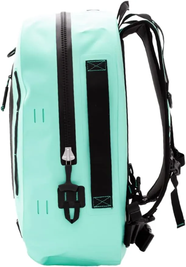 BOTE Highwater Backpack Waterproof Outdoor Zipper Dry Bag 28 Liter Capacity Molle Straps Fully Submersible Watersports Kayaking Fishing Hunting Boating