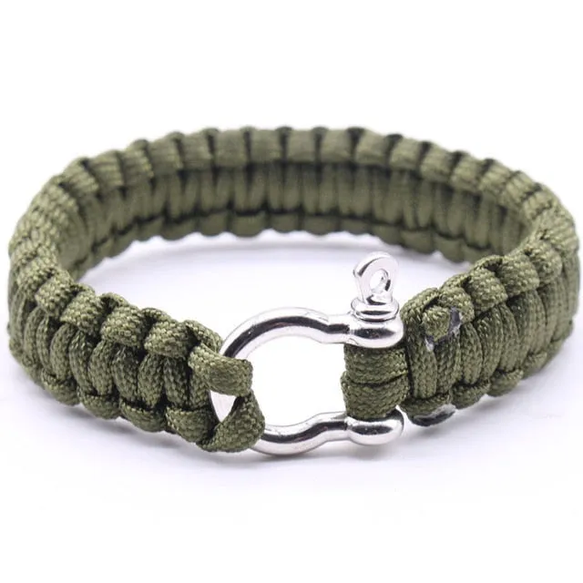 Braided Men's Multi-function Paracord Survival Bracelet