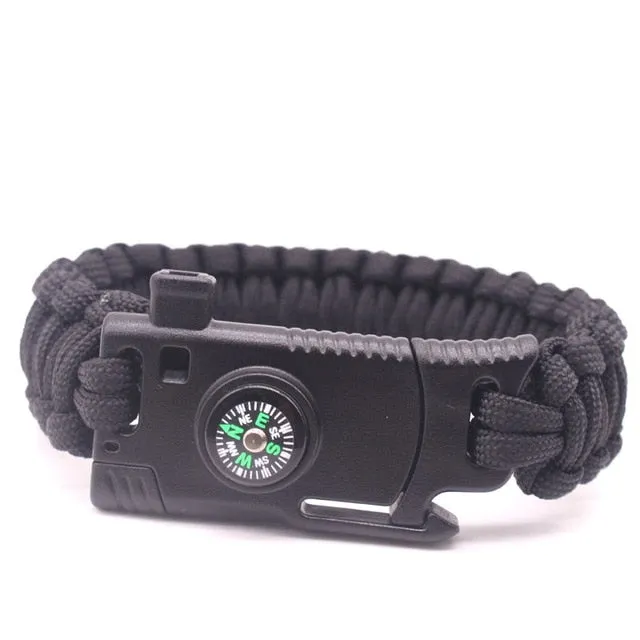 Braided Men's Multi-function Paracord Survival Bracelet
