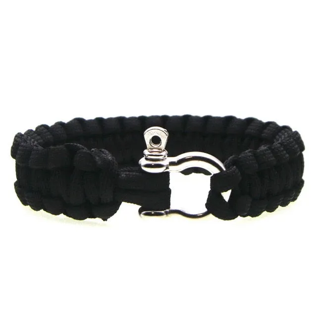Braided Men's Multi-function Paracord Survival Bracelet