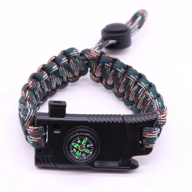 Braided Men's Multi-function Paracord Survival Bracelet