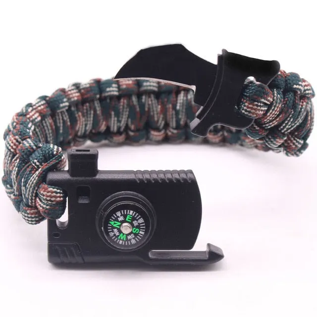 Braided Men's Multi-function Paracord Survival Bracelet