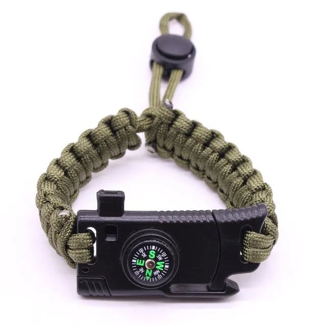 Braided Men's Multi-function Paracord Survival Bracelet
