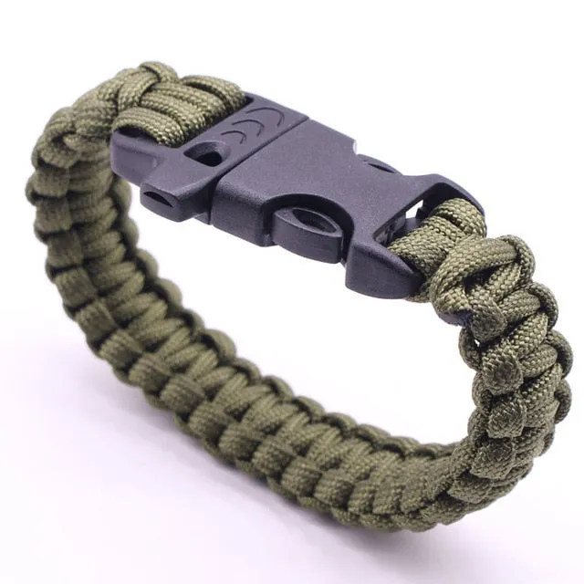 Braided Men's Multi-function Paracord Survival Bracelet