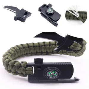Braided Men's Multi-function Paracord Survival Bracelet