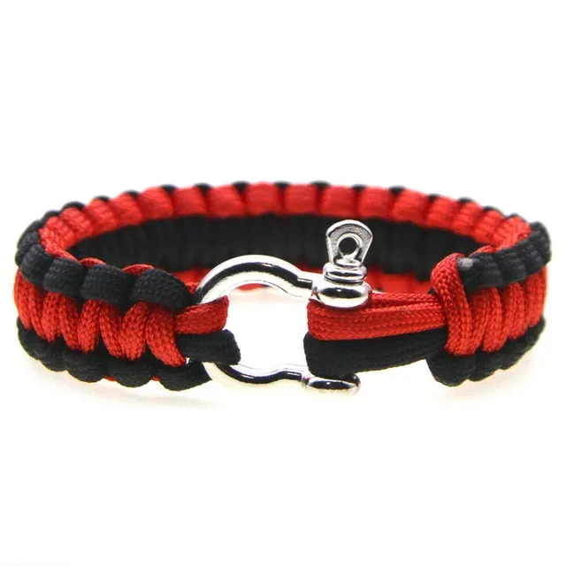 Braided Men's Multi-function Paracord Survival Bracelet