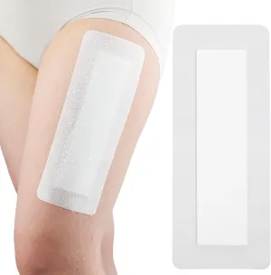 Breathable Waterproof Adhesive Island Dressing for Knee/Hip Replacement Wound Incisions Bandages Bordered Gauze 4"X10" with 2"x8" Non Stick Pad No More Wounds Sticking Pack of 20