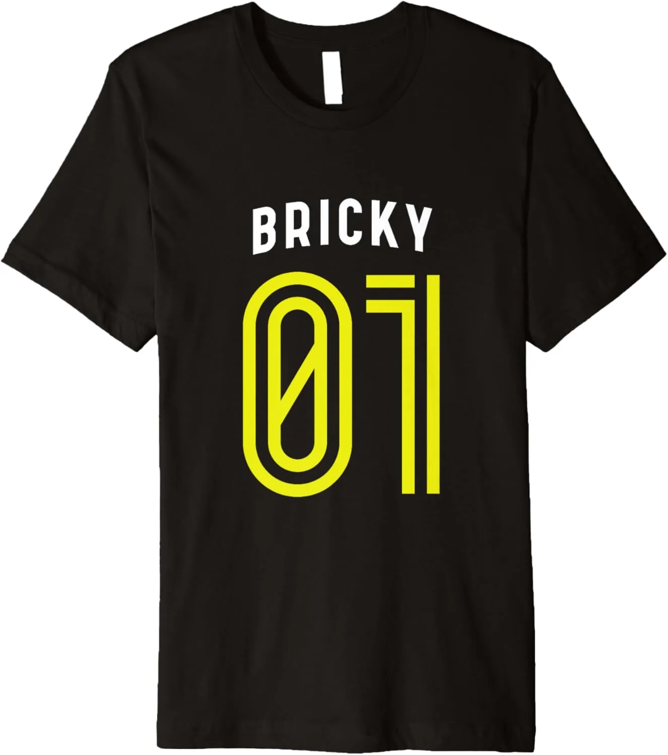 BRICKY 01 - Number One Team Sports Fan Varsity Style Premium T-Shirt