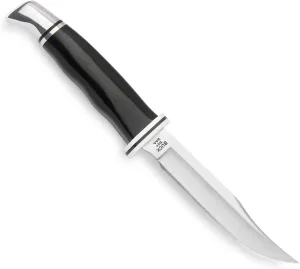 Buck Knives 102 Woodsman Fixed Blade Hunting Knife, 4" Stainless Steel Blade with Leather Sheath