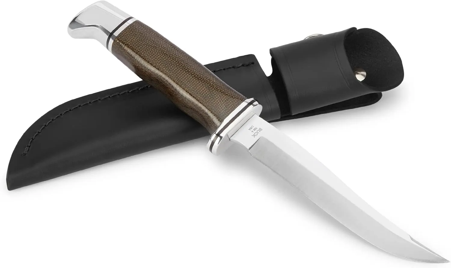 Buck Knives 105 Pathfinder Fixed Blade Knife with Leather Sheath