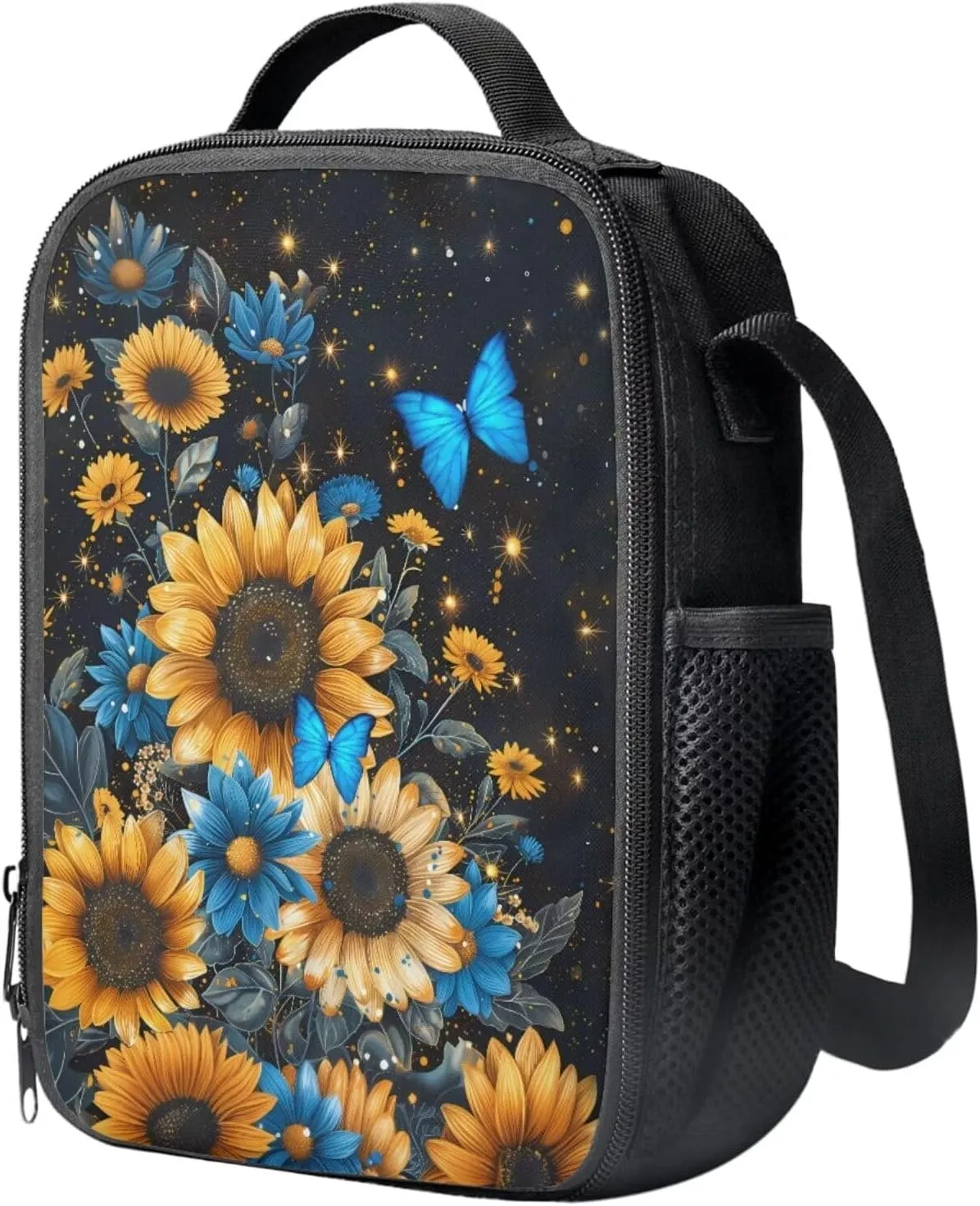 Butterfly Backpack for Girls Sunflower Backpack and Lunch Box Set Boys Girls 9-10 Preschool Supplies Essentials Aesthetic Bookbag Teen Girls School Backpack To Store Stationery