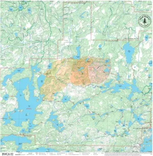 BWCA Map - BWCA 02 – Waterproof, Durable Cloth Map for Canoeing, Hiking, and Camping by True North Map Company