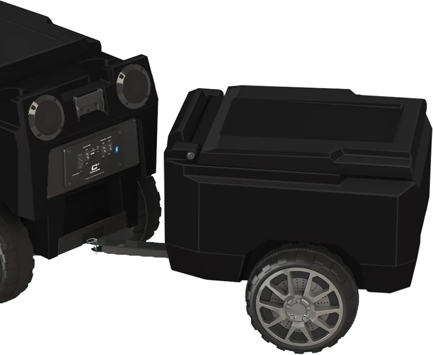 C3 Cooler Trailer - Black with Black Lid | 30 can Capacity | Hitch Included
