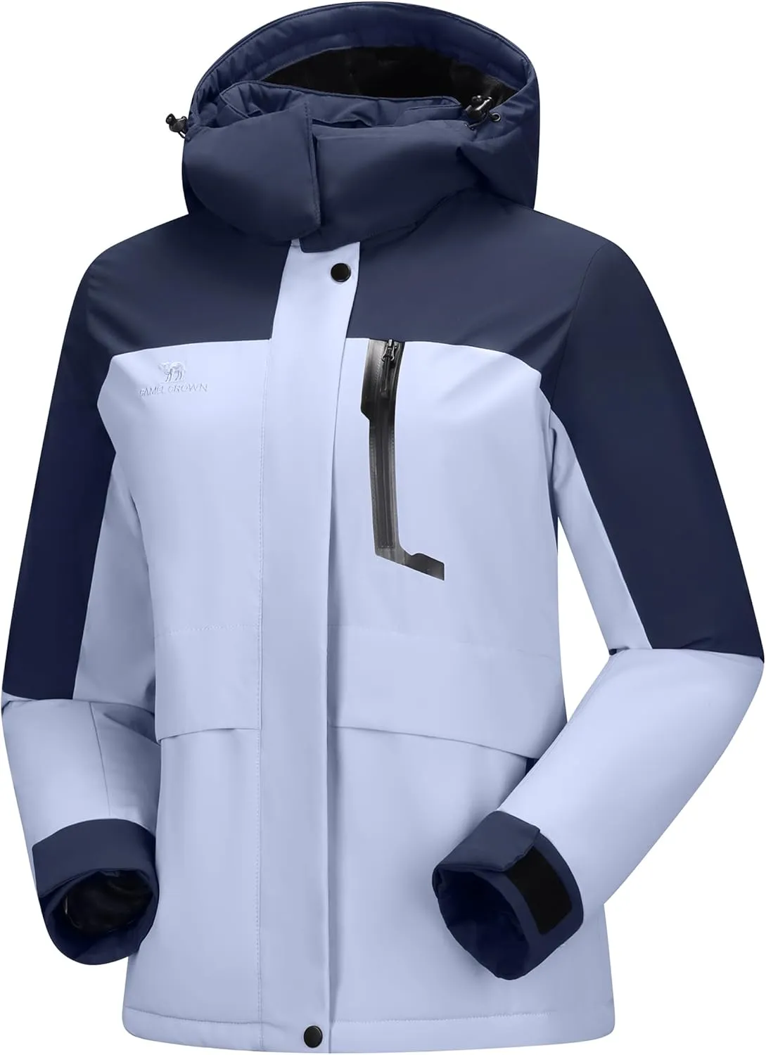 CAMELSPORTS Women's Waterproof Snow Ski Jakcet Fleece Warm Winter Coat Hooded Windproof Insulated Snowboarding Jacket