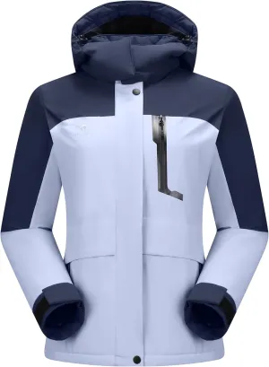 CAMELSPORTS Women's Waterproof Snow Ski Jakcet Fleece Warm Winter Coat Hooded Windproof Insulated Snowboarding Jacket