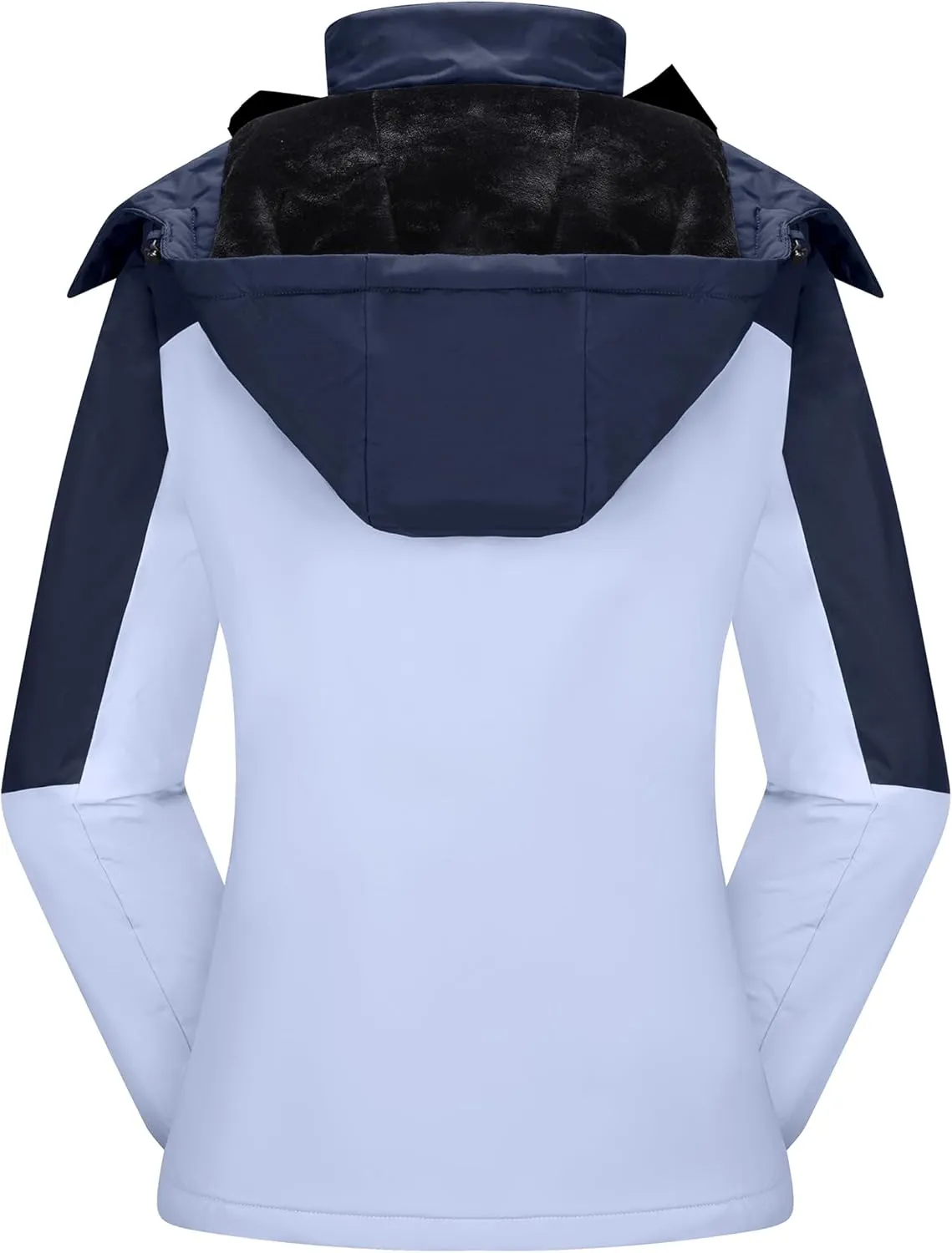 CAMELSPORTS Women's Waterproof Snow Ski Jakcet Fleece Warm Winter Coat Hooded Windproof Insulated Snowboarding Jacket