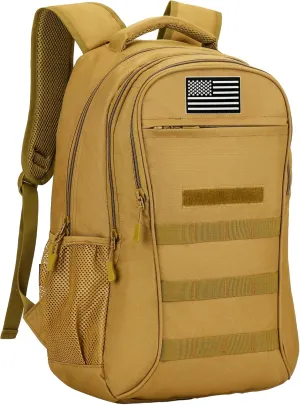 Camo Backpack 40L Military Elementary Middle School Boys Backpack Molle with USB Charging Port & Flag Patch
