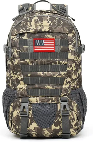 Camo Backpack,Small Tactical Backpack for outdoor,Military Teen Boys Backpacks for School 30L