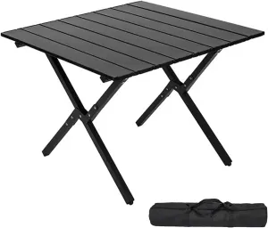 Camp Tables Portable Foldable, Carbon Steel Sturdy Folding Table, Dining Table for Cooking, Camp, Travel, BBQ, Party (Color : B, Size : 60cm/23.6in)