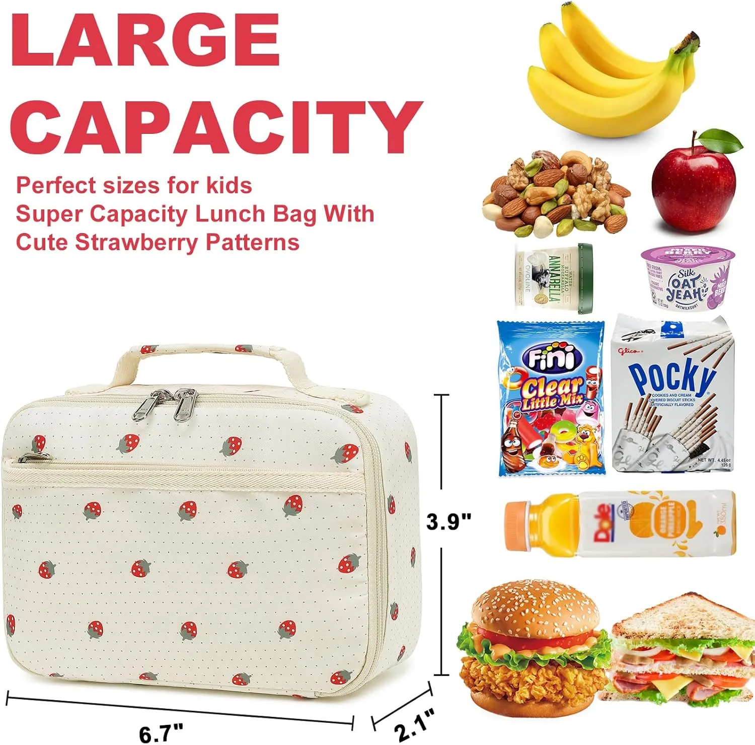 CAMTOP Kids Backpack with Lunch Box for Girls Boys Lightweight Waterproof Preschool Kindergarten Elementary School BookBag