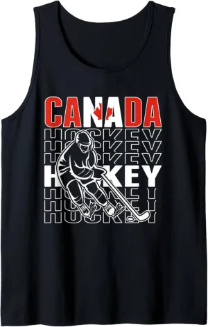 Canada Ice Hockey Fans Jersey Canadian Hockey Team Supporter Tank Top