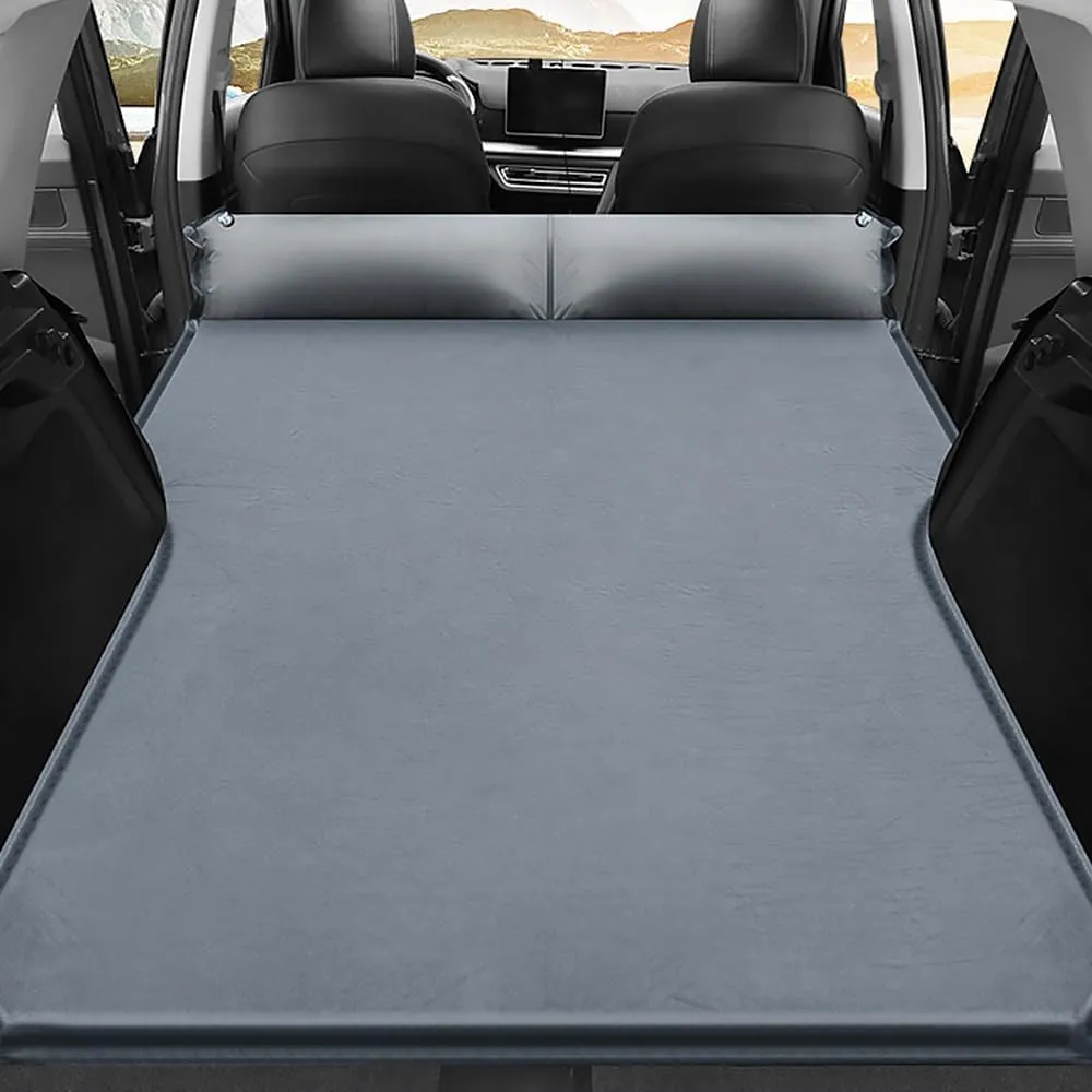 Car Inflatable Mattress for Jeep Wrangler JL 2-Door 2018 2019 2020 Portable Air Sleeping Bed with Pillow Camping Travel Cot Inflatable Trunk Sleeping Pad,Grey1