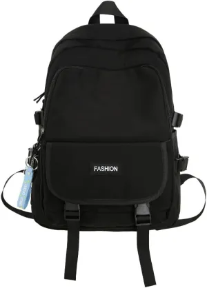 Casual Large Capacity Backpack Ultra-light Wear-resistant Backpack Waterproof Travel Bag for Men and Women Daily Bag (Black,Large)