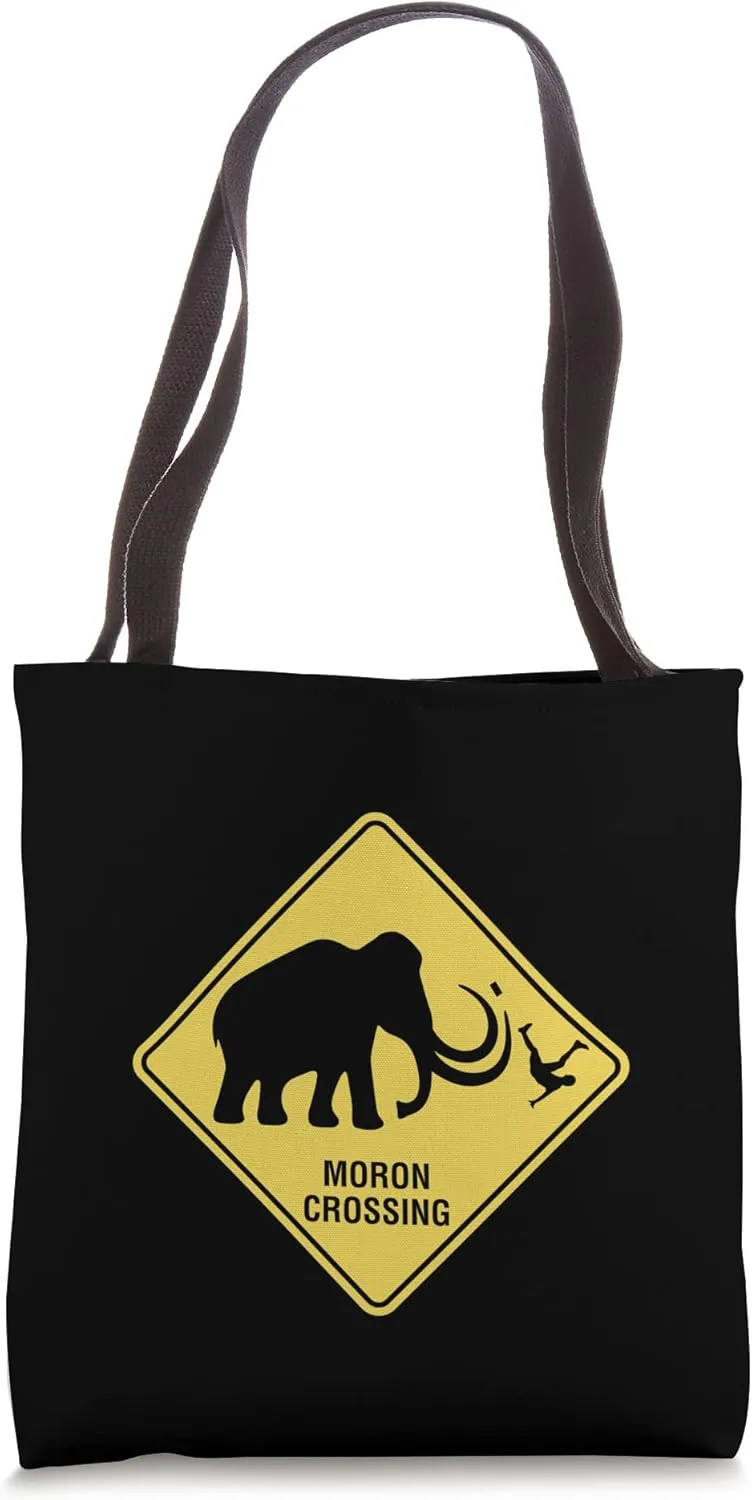 Caution Woolly Mammoth Tote Bag