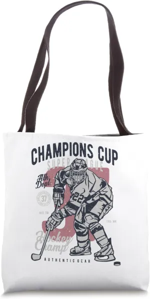 Champions Cup Ice Hockey Champ Tote Bag