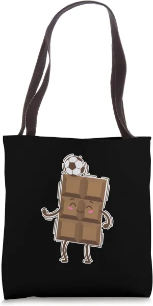 Chocolate Bar plays Football Tote Bag